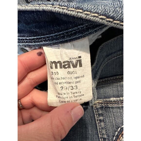 Mavi Woman’s Floral Embroidered Jeans Boot Size 33 - Picture 5 of 9